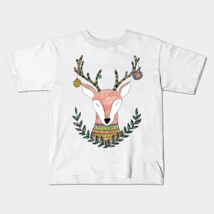 A Very Merry Reindeer Kids T-Shirt